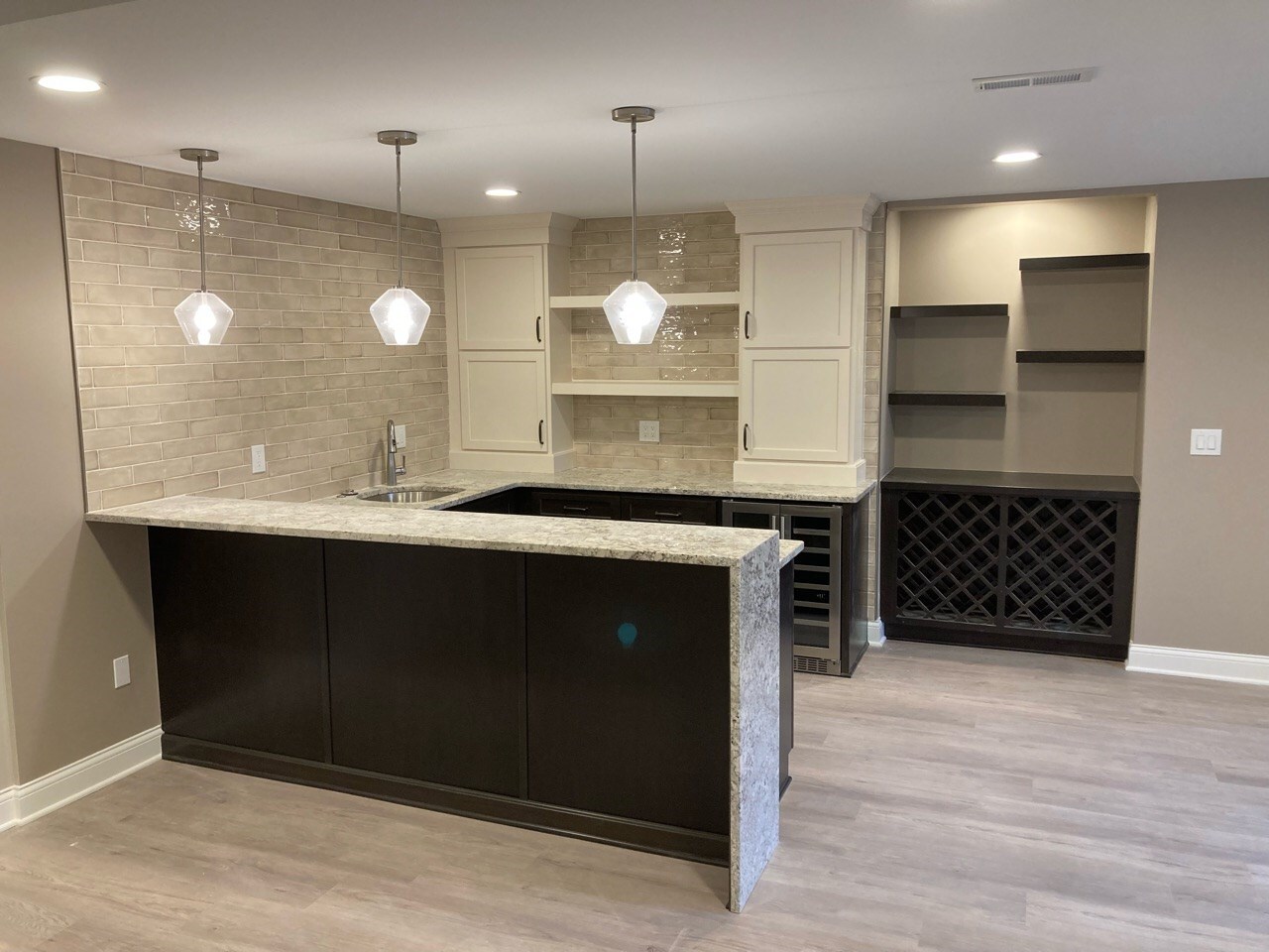 Timeless Finished Basement in Novi, MI